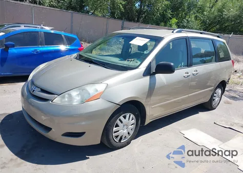 2008 Toyota Sienna Ce z USA, uszkodzony, nr VIN 5TDZK23C98S103459